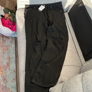 Flare, distressed jeans. Never worn!